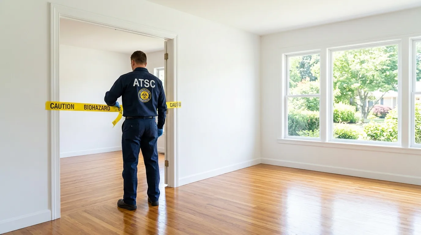 Certified biohazard cleanup crew performing Crime Scene Cleanup in New City